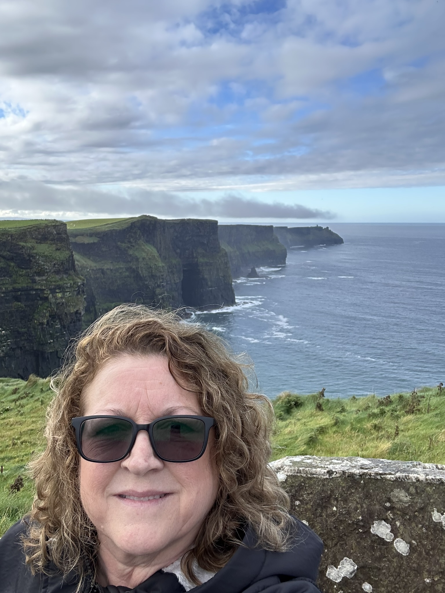 Pamela Swafford at the Cliffs of Moher, Ireland