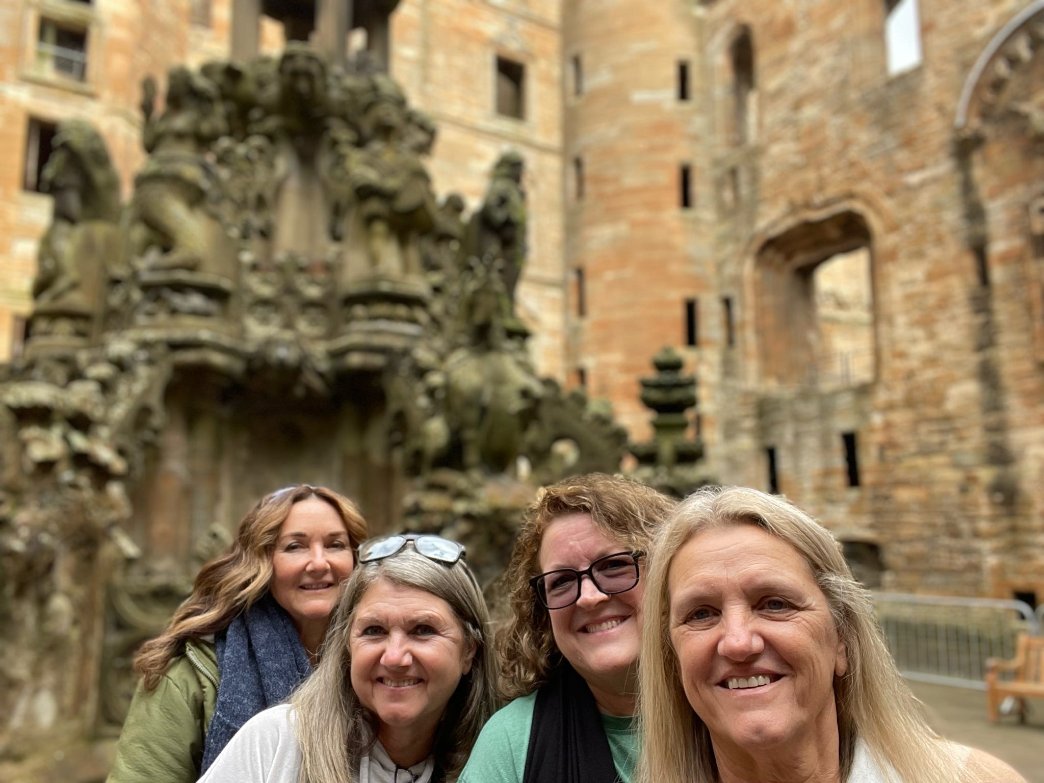 Touring the Palace, Lithlingow, Scotland on the way to Glasgow from Edinburgh