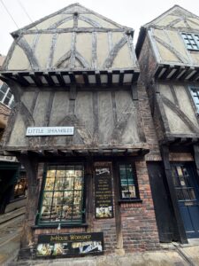 Little Shambles York cobblestone street travel agent UK trip