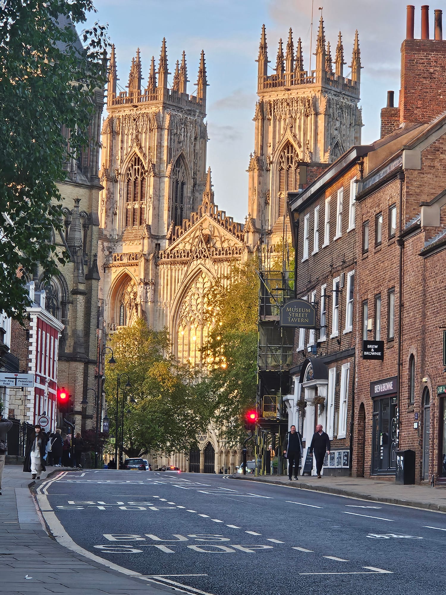 York Minster in the evening after a cancelled train into York