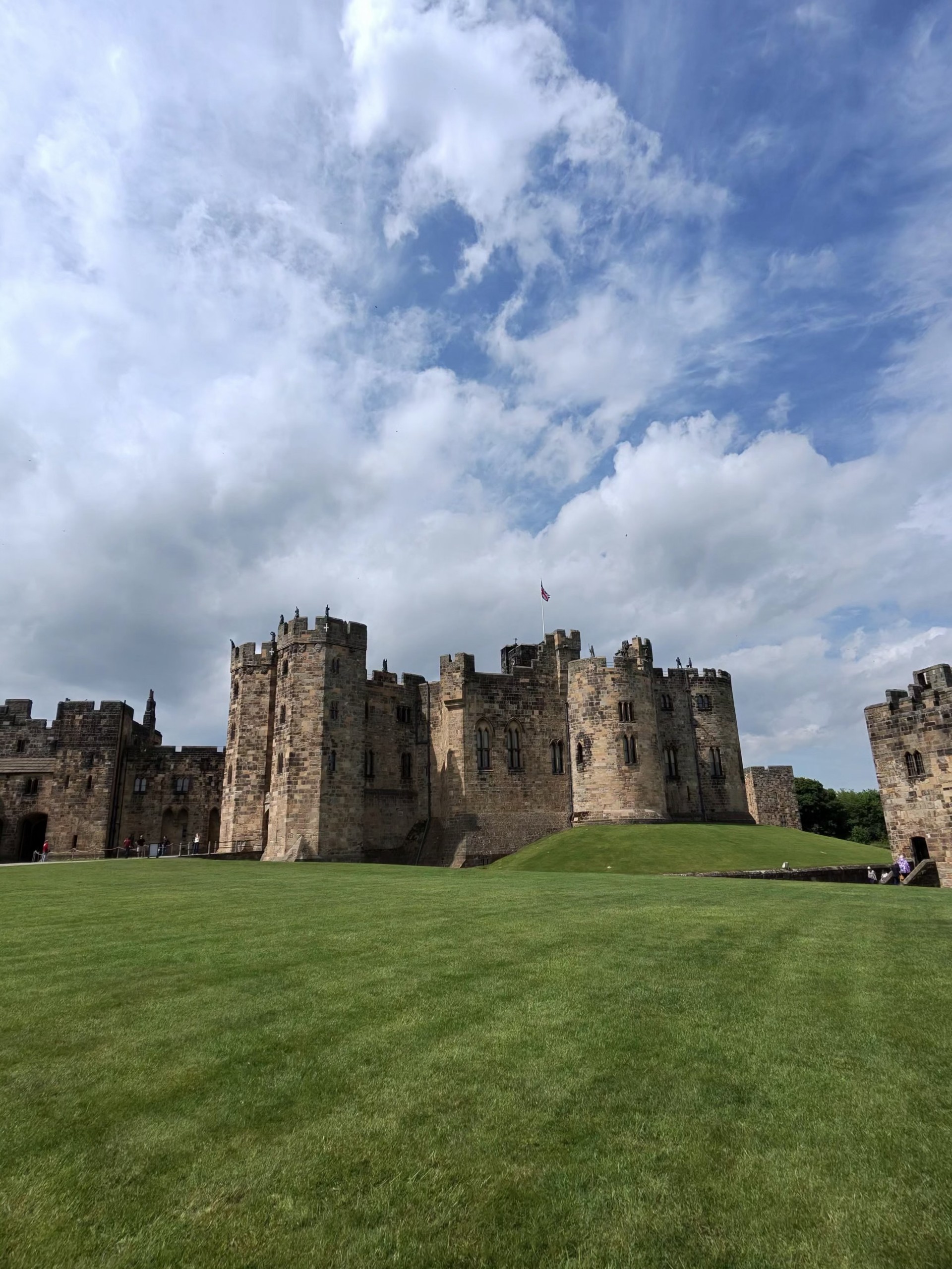 Alnwick Castle gatehouse, Harry Potter filming location, Northumberland