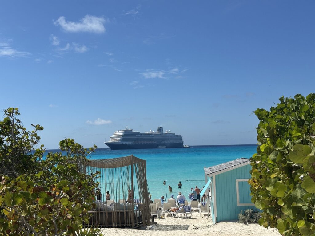 Holland America Nieuw Statedam at Half Moon Cay