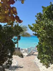 Ocean view from Half Moon Cay beach